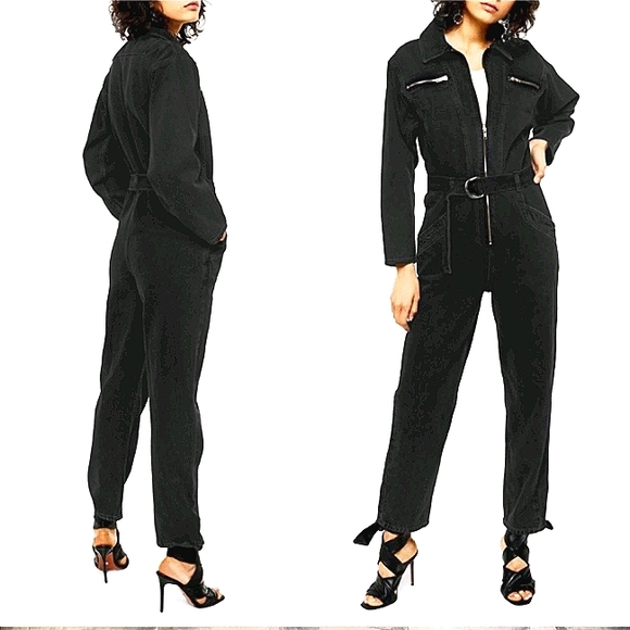 Topshop Pants - Charcoal TOPSHOP Idol Boilersuit